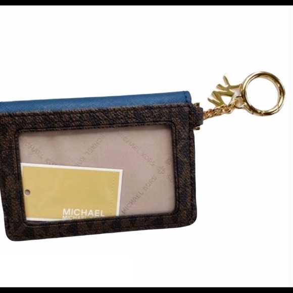 Michael Kors Kala Keychain Card Case MK Signature - Picture 3 of 3